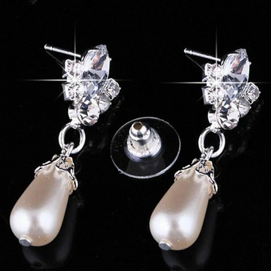 Goedkoopste π PaCaZa Sieraden Set Met Ivoorkleurige Parels En Kristallen π 4 Goedkoopste π PaCaZa Sieraden Set Met Ivoorkleurige Parels En Kristallen π - Afbeelding 2