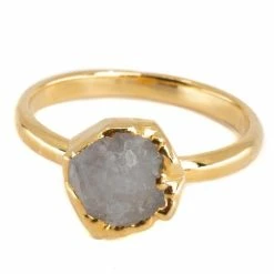 Beste Pirce 👍 Spiru Geboortesteen Ring Ruwe Maansteen Juni – 925 Zilver 😀