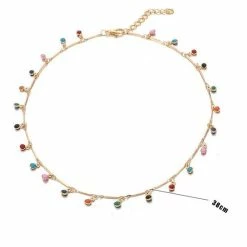Groothandel 👏 NiSy.nl Bohemian Goudkleurige Ketting | Vele Kleuren Hanger | Kleurrijke Stenen | Vrolijk 🔥 -Sieraden-horloges Winkel 550x550 259