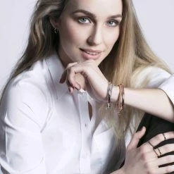 Korting ✔️ Lucardi - Gerecycled Zilveren Set Met Twee Armbanden 👏 -Sieraden-horloges Winkel 550x550 266