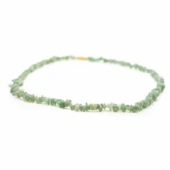 Hete verkoop ๐ Spiru Edelsteen Splitketting Groene Aventurijn (45 Cm) ๐