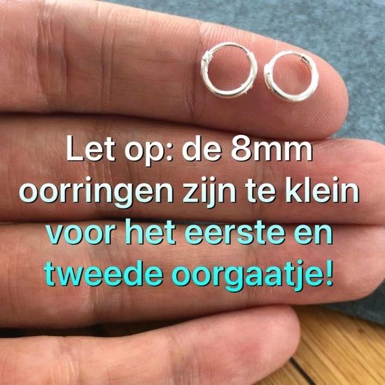Hete verkoop π La Rosa Princesa Mini Oorringen 8mm Zilver βοΈ 4 Hete verkoop π La Rosa Princesa Mini Oorringen 8mm Zilver βοΈ - Afbeelding 2