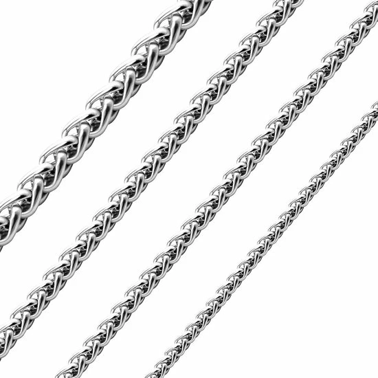 Beste Verkoop 🔔 Fako Bijoux® - Schakelarmband Vossenstaart - Rond Gevlochten - Staal - RVS - 7mm - 16cm - Zilverkleurig ⭐ 4 Beste Verkoop 🔔 Fako Bijoux® - Schakelarmband Vossenstaart - Rond Gevlochten - Staal - RVS - 7mm - 16cm - Zilverkleurig ⭐ - Afbeelding 2