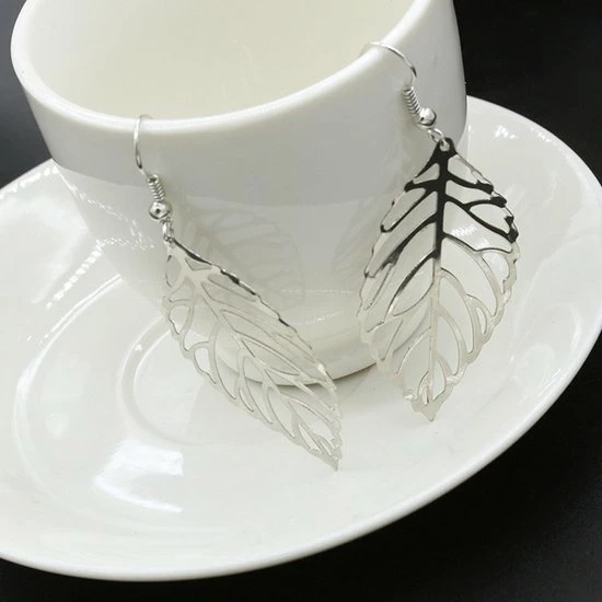 Uitgang π― Yada Oorhangers Blad Leaf - Zilverkleurig π€© 7 Uitgang π― Yada Oorhangers Blad Leaf - Zilverkleurig π€© - Afbeelding 5