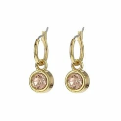 Nieuw ❤️ BIBA 80313 Oorhangers Goud Light Peach ❤️