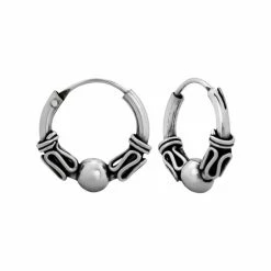 Gloednieuw π WeLoveSilver Zilveren Oorbellen | Oorringen | Zilveren Oorbellen, Bali Hoops Met Slingertjes En Bolletje π₯°