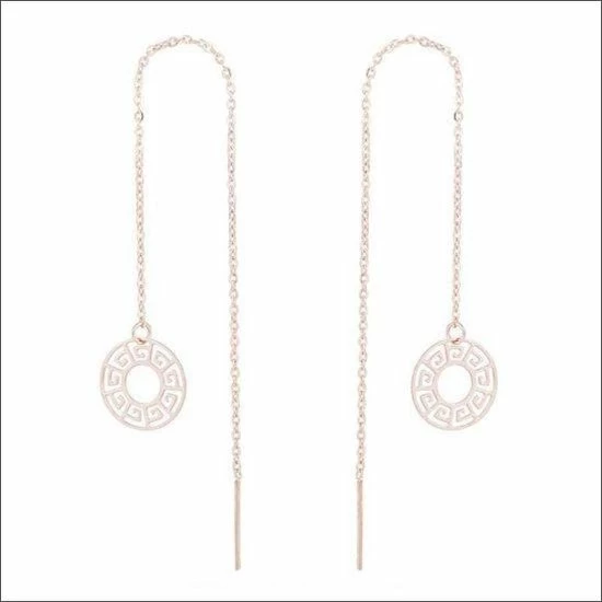 Gloednieuw π Aramat Jewels ® - Stalen Doortrekoorbellen Rosékleurig Boho Dames βοΈ 7 Gloednieuw π Aramat Jewels ® - Stalen Doortrekoorbellen Rosékleurig Boho Dames βοΈ - Afbeelding 5