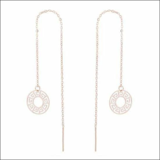 Gloednieuw π Aramat Jewels ® - Stalen Doortrekoorbellen Rosékleurig Boho Dames βοΈ 9 Gloednieuw π Aramat Jewels ® - Stalen Doortrekoorbellen Rosékleurig Boho Dames βοΈ - Afbeelding 7