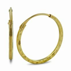 Coupon βοΈ New Bling 9NBG-0421 Gouden Oorringen - Dames - 14,6 X 1 Mm - Gefacetteerd - 14 Karaat - Goud π