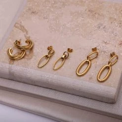 Begroting 💯 Lucardi Stalen 18 Karaat Goldplated Oorbellen Modeste ✔️ 8 Begroting 💯 Lucardi Stalen 18 Karaat Goldplated Oorbellen Modeste ✔️ -Sieraden-horloges Winkel 550x550 392