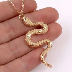 Beste recensies van 😍 NiSy.nl Slang Ketting | Snake Slangen Hanger | Dier Goudkleurig 🥰 -Sieraden-horloges Winkel 550x550 417