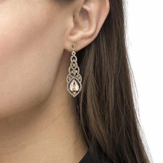 Aanbiedingen β Victorious Dames Oorbellen – Zirkonia Kristal Druppel Oorhangers – Roségoud/Champagne – 6cm π 8 Aanbiedingen β Victorious Dames Oorbellen – Zirkonia Kristal Druppel Oorhangers – Roségoud/Champagne – 6cm π - Afbeelding 6