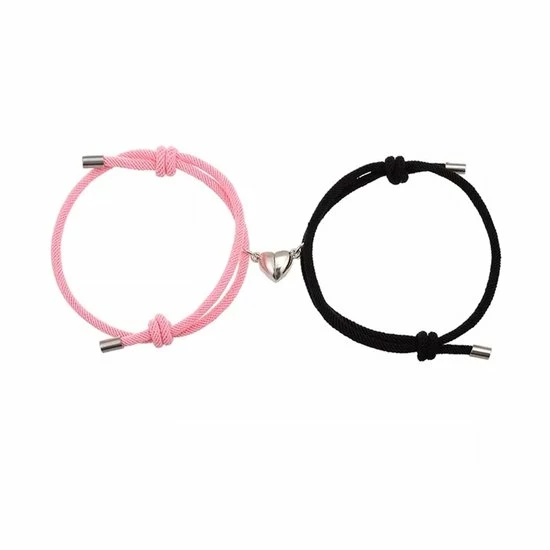Kopen ❤️ Sparkolia Vriendschapsarmband Hartje Magnetisch Koppel | 14 Tot 28 Cm | Zwart Roze 🌟 3 Kopen ❤️ Sparkolia Vriendschapsarmband Hartje Magnetisch Koppel | 14 Tot 28 Cm | Zwart Roze 🌟