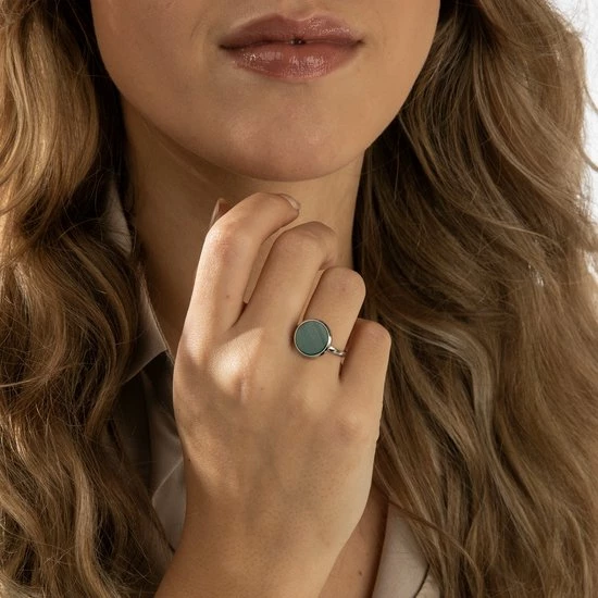Beste Verkoop π My Bendel - Ring Zilver - Met Groene Malachiet Steen - My Bendel - De Aderen In Deze Groene Stenen Ring Geven De Ring Een Levendige En Warme Uitstraling - Met Luxe Cadeauverpakking π 4 Beste Verkoop π My Bendel - Ring Zilver - Met Groene Malachiet Steen - My Bendel - De Aderen In Deze Groene Stenen Ring Geven De Ring Een Levendige En Warme Uitstraling - Met Luxe Cadeauverpakking π - Afbeelding 2