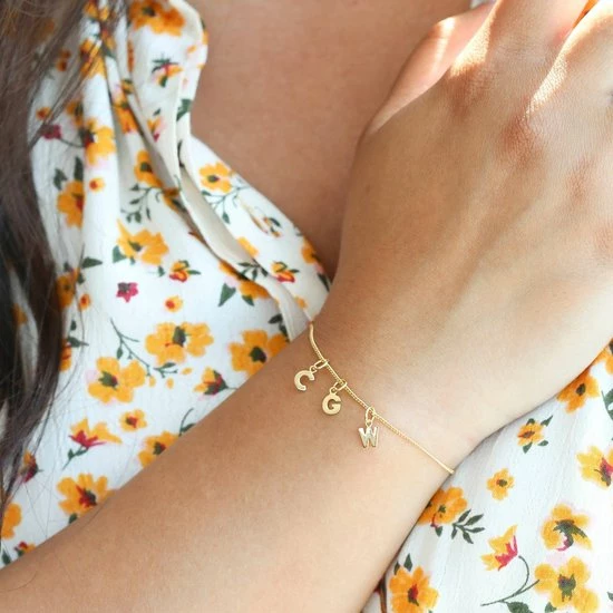 Beste deal π€© Lucardi - Dames Armband Bolletjes Mix&Match - Echt Zilver - Armband - Cadeau - 19 Cm - Goudkleurig π 4 Beste deal π€© Lucardi - Dames Armband Bolletjes Mix&Match - Echt Zilver - Armband - Cadeau - 19 Cm - Goudkleurig π - Afbeelding 2