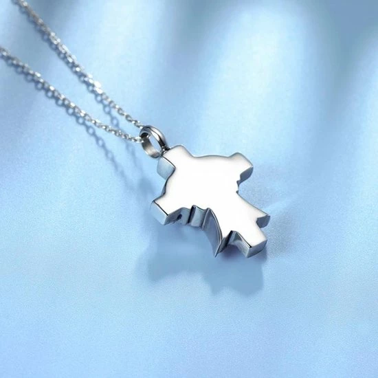 Aanbiedingen 𧨠Quiges - RVS Ashanger Urn Kruis Met Vleugels Met Verstelbare Ketting 46 - 52cm - SLSA005 π 6 Aanbiedingen 𧨠Quiges - RVS Ashanger Urn Kruis Met Vleugels Met Verstelbare Ketting 46 - 52cm - SLSA005 π - Afbeelding 4