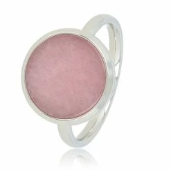 Groothandel π My Bendel - Ring Met Roze Rhodeniet Edelsteen - My Bendel - Ring Goud Met 12 Mm Ronde Roze Rhodeniet Edelsteen - Met Luxe Cadeauverpakking π₯°