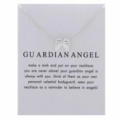 Beste Pirce ⌛ Kasey Guardian Angel Ketting - Vleugels Aan Hanger Ketting - Zilverkleurig ⭐