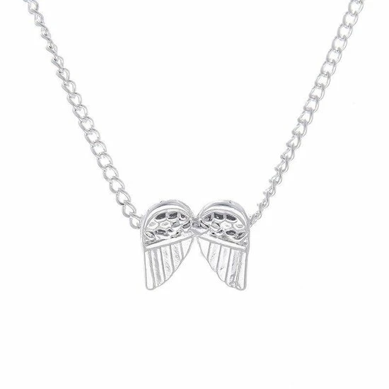 Beste Pirce ⌛ Kasey Guardian Angel Ketting - Vleugels Aan Hanger Ketting - Zilverkleurig ⭐ 4 Beste Pirce ⌛ Kasey Guardian Angel Ketting - Vleugels Aan Hanger Ketting - Zilverkleurig ⭐ - Afbeelding 2