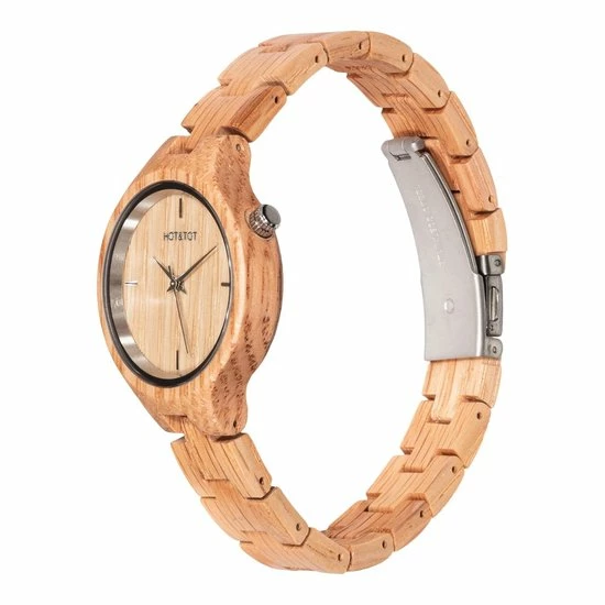Groothandel ⭐ HOT&TOT | Oaklyn - Houten Horloge Voor Dames - Eikenhout - 32mm - Zilver 🤩 4 Groothandel ⭐ HOT&TOT | Oaklyn - Houten Horloge Voor Dames - Eikenhout - 32mm - Zilver 🤩 - Afbeelding 2