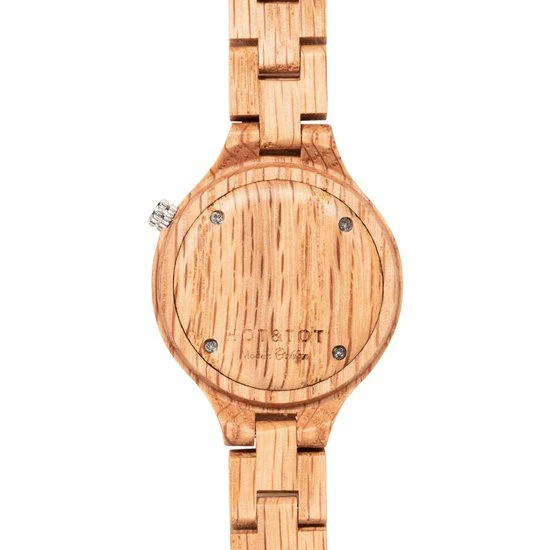 Groothandel ⭐ HOT&TOT | Oaklyn - Houten Horloge Voor Dames - Eikenhout - 32mm - Zilver 🤩 5 Groothandel ⭐ HOT&TOT | Oaklyn - Houten Horloge Voor Dames - Eikenhout - 32mm - Zilver 🤩 - Afbeelding 3