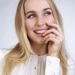 Aanbiedingen 😍 Lucardi - Diamond Luxury - 14 Karaat Geelgouden Ring Saffier Met Diamant 🛒 -Sieraden-horloges Winkel 550x550 692