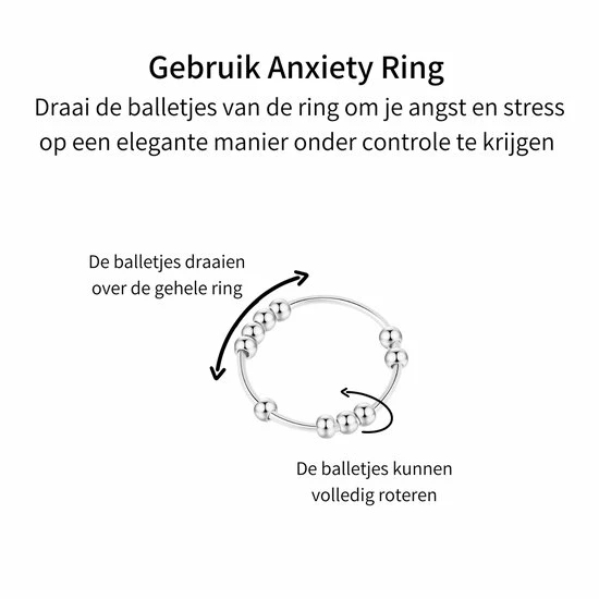 Beste deal π Despora Anxiety Ring - Stress Ring - Fidget Ring - Anxiety Ring For Finger - Draaibare Ring Dames - Spinning Ring - Spinner Ring - Zilver 925 - (16.00 Mm / Maat 50) π₯ 4 Beste deal π Despora Anxiety Ring - Stress Ring - Fidget Ring - Anxiety Ring For Finger - Draaibare Ring Dames - Spinning Ring - Spinner Ring - Zilver 925 - (16.00 Mm / Maat 50) π₯ - Afbeelding 2