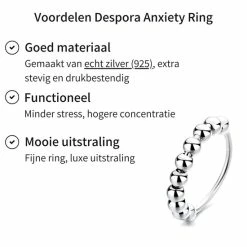 Beste deal π Despora Anxiety Ring - Stress Ring - Fidget Ring - Anxiety Ring For Finger - Draaibare Ring Dames - Spinning Ring - Spinner Ring - Zilver 925 - (16.00 Mm / Maat 50) π₯ 12 Beste deal π Despora Anxiety Ring - Stress Ring - Fidget Ring - Anxiety Ring For Finger - Draaibare Ring Dames - Spinning Ring - Spinner Ring - Zilver 925 - (16.00 Mm / Maat 50) π₯ -Sieraden-horloges Winkel 550x550 698