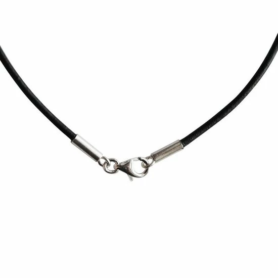 Coupon π AuBor ®. Leren Ketting Met Zilveren Sluiting. Zwart. 2mm × 60cm π€© 3 Coupon π AuBor ®. Leren Ketting Met Zilveren Sluiting. Zwart. 2mm × 60cm π€©