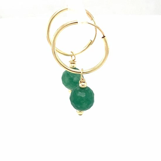 Groothandel 🤩 Pat's Jewels Oorbellen Dames - Oorringen - Goldfilled - Edelsteenhanger - Groen 🧨 5 Groothandel 🤩 Pat's Jewels Oorbellen Dames - Oorringen - Goldfilled - Edelsteenhanger - Groen 🧨 - Afbeelding 3
