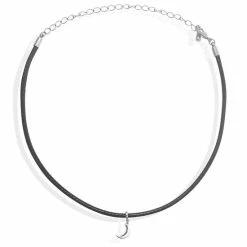 Korting ✔️ Damesdingetjes Choker Ketting - Maan Hangertje - Verstelbaar - Inclusief Stoffen Sieraden Zakje 😀