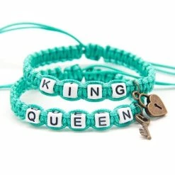 Nieuw 😍 Jenta Bijoux Couple Bracelet | King, Queen | Mint | Relatie Kado | Armbandenset 👍