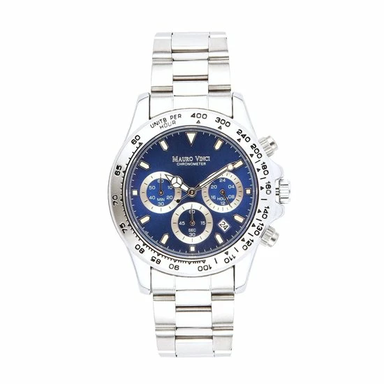 Goedkoopste π Horloge Heren Chronograph - Chrono Staal - Rvs Glanzend Blauw Mauro Vinci Active Line βοΈ 8 Goedkoopste π Horloge Heren Chronograph - Chrono Staal - Rvs Glanzend Blauw Mauro Vinci Active Line βοΈ - Afbeelding 6