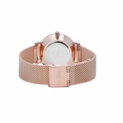 Beste Verkoop 🤩 Cluse Minuit Mesh White, Rose Gold Colour 👍 -Sieraden-horloges Winkel 550x550 781