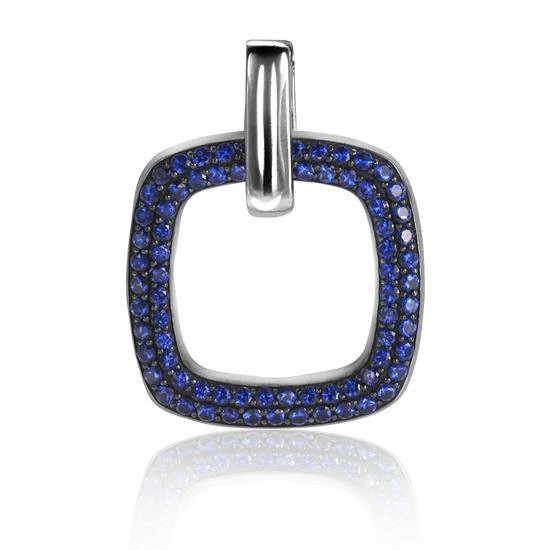 Flash-uitverkoop π Zinzi Zilveren Vierkante Hanger Blauw ZIH1159B π― 3 Flash-uitverkoop π Zinzi Zilveren Vierkante Hanger Blauw ZIH1159B π―