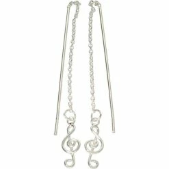 Kopen ✔️ La Rosa Princesa Muzieknoot Oorbellen | Zilver ✨