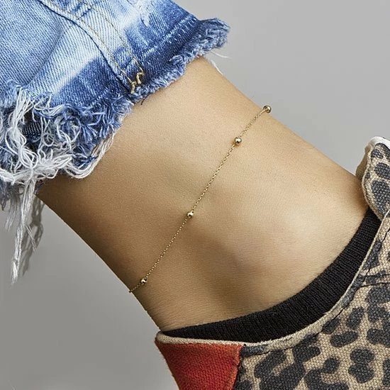 Nieuw π Marie-Celeste Enkelbandje Bolletjes 1,0 Mm 24 - 26 Cm - Goud π 7 Nieuw π Marie-Celeste Enkelbandje Bolletjes 1,0 Mm 24 - 26 Cm - Goud π - Afbeelding 5