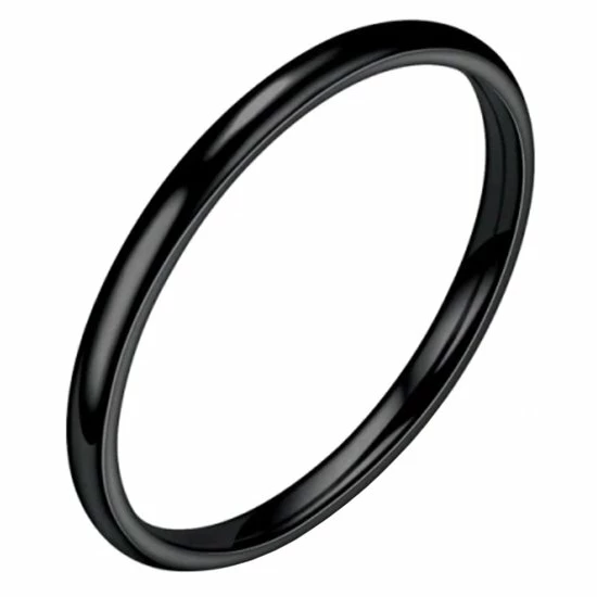 Korting π LGT JWLS LGT Jewels Smalle Stalen Ring Zwart 2mm-18mm β 3 Korting π LGT JWLS LGT Jewels Smalle Stalen Ring Zwart 2mm-18mm β