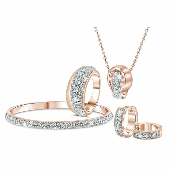 Flash-uitverkoop π― Lucardi - Dames Armband Roseplated Wit Kristal - Staal - Armband - Cadeau - Stijlvol - Rosékleurig β 5 Flash-uitverkoop π― Lucardi - Dames Armband Roseplated Wit Kristal - Staal - Armband - Cadeau - Stijlvol - Rosékleurig β - Afbeelding 3