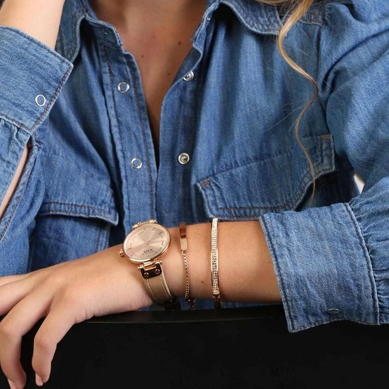 Flash-uitverkoop π― Lucardi - Dames Armband Roseplated Wit Kristal - Staal - Armband - Cadeau - Stijlvol - Rosékleurig β 10 Flash-uitverkoop π― Lucardi - Dames Armband Roseplated Wit Kristal - Staal - Armband - Cadeau - Stijlvol - Rosékleurig β - Afbeelding 8