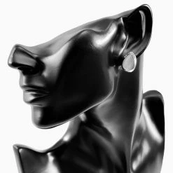 Goedkoop ⭐ Esde2 Druppelvorm Clip-on Oorbellen Dames - Oorclips Met Lichtgrijs Cabochon En Strass ✨ -Sieraden-horloges Winkel 550x550 873