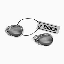 Goedkoop ⭐ Esde2 Druppelvorm Clip-on Oorbellen Dames - Oorclips Met Lichtgrijs Cabochon En Strass ✨ -Sieraden-horloges Winkel 550x550 874