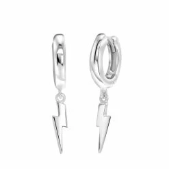 Beste Verkoop 🥰 Lucardi Zilveren Oorbellen Bliksemschicht 🤩