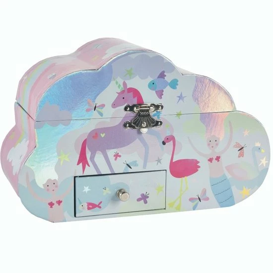 Uitgang π Floss & Rock Zeemeermin - Muziek-/ Sieradendoosje - 13 X 21.5 X 9.5cm - Multi 𧨠4 Uitgang π Floss & Rock Zeemeermin - Muziek-/ Sieradendoosje - 13 X 21.5 X 9.5cm - Multi 𧨠- Afbeelding 2