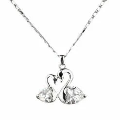 Beste recensies van ✔️ QoF Zilver Ketting 925 Sterling Zwaan Met Swarovski® Kristal - Lengte 45cm ✔️