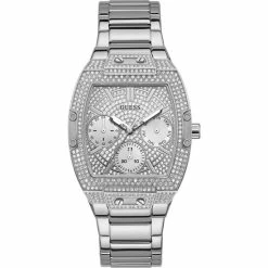 Korting 🛒 GUESS GW0104L1 Dames Horloge 38 Mm - Zilverkleurig 🥰