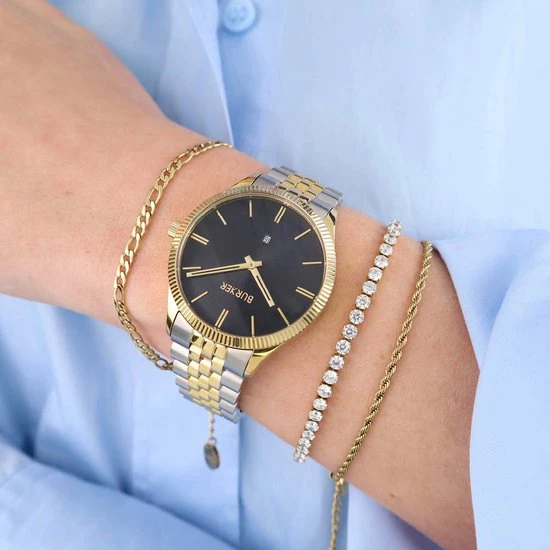 Goedkoopste β¨ BURKER β Watches BURKER Nicky - Rond Dames Polshorloge - Zwart Goud Zilver - 36 Mm π 17 Goedkoopste β¨ BURKER β Watches BURKER Nicky - Rond Dames Polshorloge - Zwart Goud Zilver - 36 Mm π - Afbeelding 15