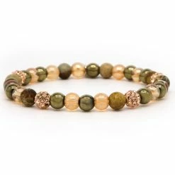 Groothandel ⌛ Karma Armband 83934EL Spiral Xenna XS Elastic (rosegold Crystal) 🎁