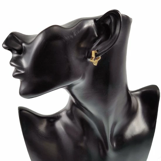 Promo π Esde2 18mm X 14mm Ster Oorbellen Unisex - Stalen Goud Kleur - Orringen β 5 Promo π Esde2 18mm X 14mm Ster Oorbellen Unisex - Stalen Goud Kleur - Orringen β - Afbeelding 3