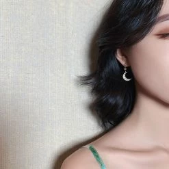 Promo ❤️ Yehwang Oorringen Maan En Ster 14K Vergulde Oorbellen 🌟 -Sieraden-horloges Winkel 550x550 975